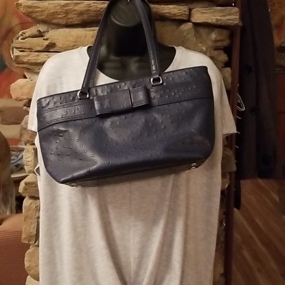 Kate Spade ostrich pattern leather STUNNER!